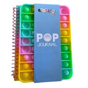 I Scream‎ Pop Journal NWT Notebook Fidget Sensory Toy 120 Lined Pages
